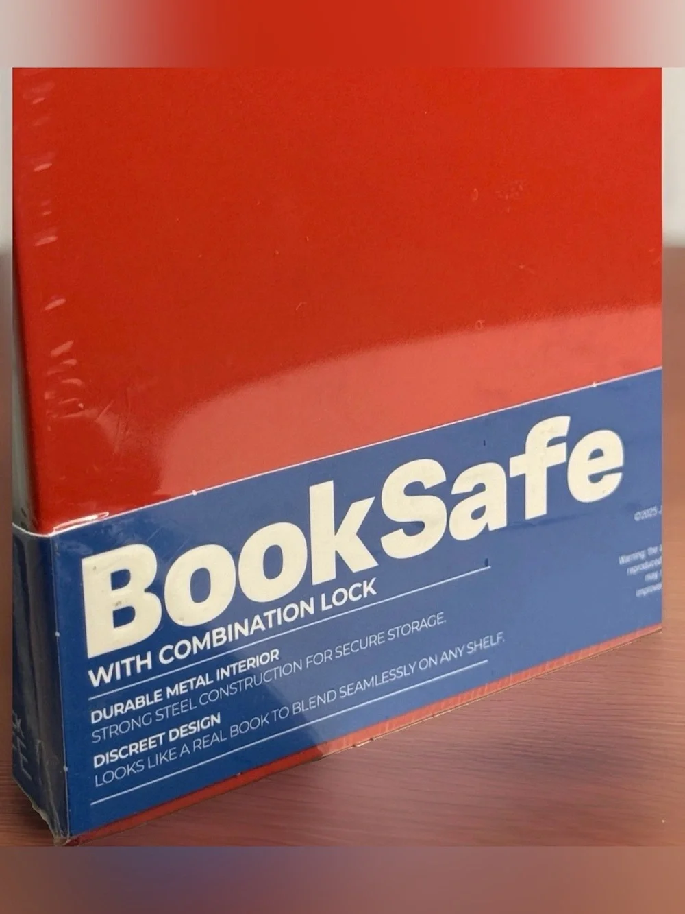 NEW! Arte de Casa MAUI BOOK BookSafe Portable Combination Lock Box Large Metal